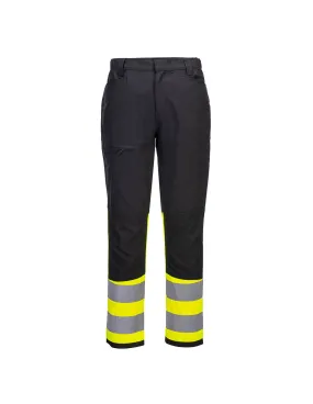Pantalon de travail stretch hv classe 1 eco wx2 - taille 48 - jaune/noir - PORTWEST